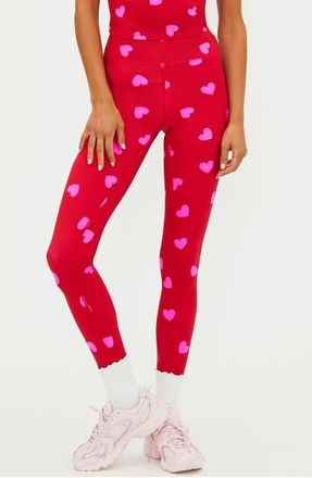 Beach Riot Piper Print Leggings in Royal Red at Nordstrom, Size X-Small