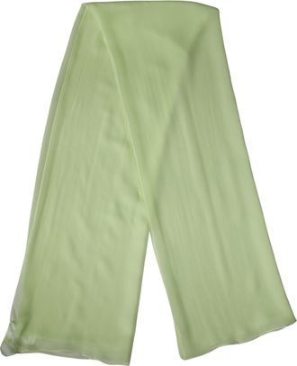 Dolce & Gabbana Light Green Silk Neck Wrap Stole 200cm x 134cm Womens Scarf