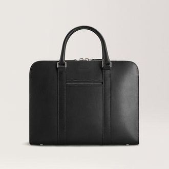 Carl Friedrik Slim Briefcase - Vacchetta Leather - Black