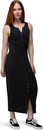 Prana Cambria Cove Maxi Dress Womens Dress Black Heather : LG (Womens 12-14), Cotton/Elastane