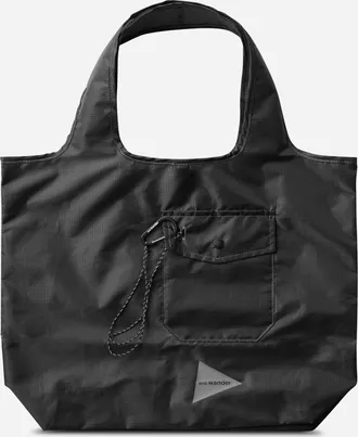And Wander Crispy Rip Grocery Pocket Bag Black