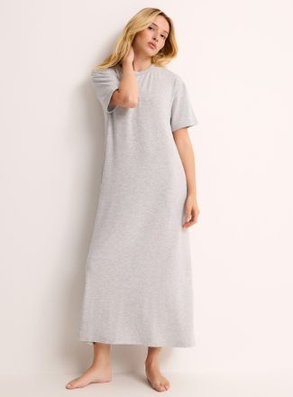 Miiyu Womens Heavy drape long loose nightgown