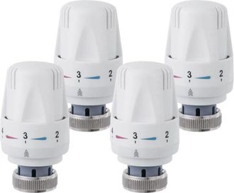 OEM Cabeza Termost&aacute;tica Para Radiador - Rosca M30 X 1 5 - Para Calefacci&oacute;n Central Dom&eacute;stica Y De Oficina - 4 Unidades