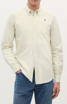 Scalpers New Oxford Bd Shirt in Lime at Nordstrom, Size 39 Eu