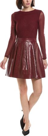 Alice & Olivia Alice + Olivia Chara Pleated Party Dress