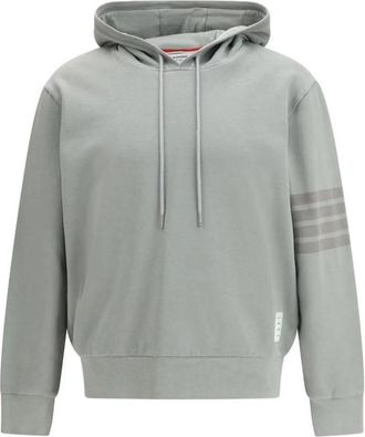 Thom Browne Katoenen Sweatshirt met Ronde Hals - Heren - Hoodies - Grijs - XL - Katoen - Hoodies & sweatvesten