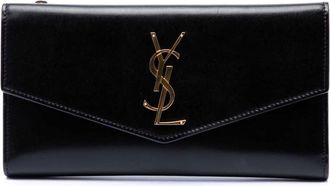 Saint Laurent Pre-owned Saint Laurent Smooth Shiny Calfskin Monogram Uptown Clutch Ladies UD0PG3B0TXAZOYQW