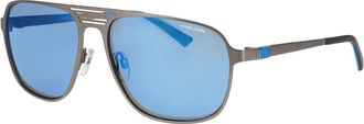 Jaguar 37827 Polarized 6500 Mens Sunglasses Gunmetal Size 60