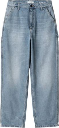 Carhartt Work in Progress Zware Denim Werkbroek - Dames - Loose Fit Jeans - Blauw - S - Denim - Jeans
