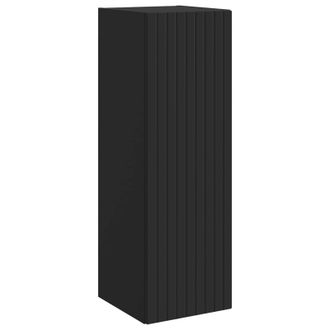 vidaXL Mueble De Ba&ntilde;o Montado En La Pared Negro 33 X 34,5 X 100 Cm Vidaxl