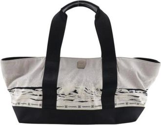 Chanel Pre-owned Tote Bags, female, Multicolor, Size: ONE SIZE Pre-owned Vintage Nylon Tote Bag