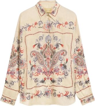 Momoni Shirts - Dames - Overhemden - Beige - M - Overhemden