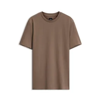 BOSS Corduroy-jacquard T-shirt in mercerized cotton