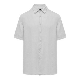 Bomboogie Linen Short Sleeve Shirt - male - BomBoogie - Short Sleeve Shirts - White - XL - Shirts