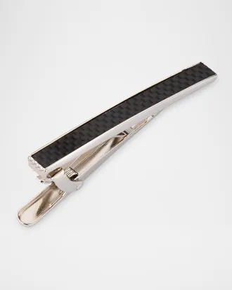 Tateossian Men & apos;s Carbon Fiber Tie Clip