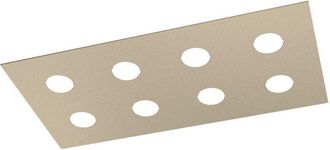 Top-Light Top-light - Plafoniera Moderna Area Metallo Sabbia Metallo 8 Luci Gx53