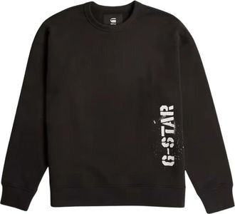 G-Star Sprayed Loose Hoodies - Heren - Sweatshirts - Zwart - L - Hoodies & sweatvesten
