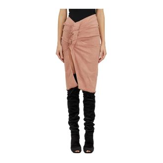 Rick Owens Dames, Rokken, Roze, Maat: XS Denim