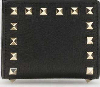 Valentino Garavani Portafoglio Rockstud Valentino Garavani in pelle a grana