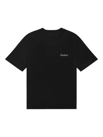 Malbon Golf T-shirt met grafische print - Zwart