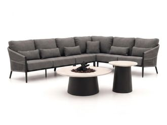 Bellagio la vita attrattiva Bellagio Mineo/Cosidune hoek loungeset met vuurtafels 6-delig