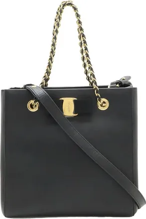 Ferragamo Pre-owned Ferragamo Leather Vara Bow Satchel Ladies CGFV7H27ZQVXIHGT