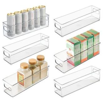 iDesign Stackable Fridge Bin with Handles - Kitchen Bin for Pantry or Cabinets, Set of 6, Clear at Nordstrom