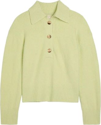 Free People Maglione con colletto polo - Verde