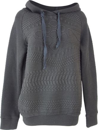 Maje Textured Cotton Hoodie Size S