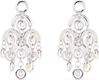 Paco Rabanne crystal-embellished pendant earrings - women - Metal - One Size - Silver