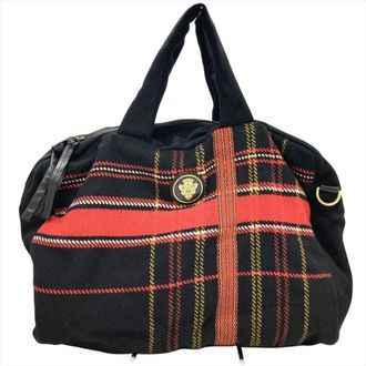 Gucci Black Wool Boston Bag (Pre-Owned)