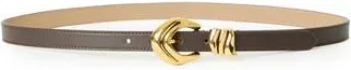 B-Low The Belt Cassian Mini Leather Belt in Chocolate Gold at Nordstrom Rack, Size Medium
