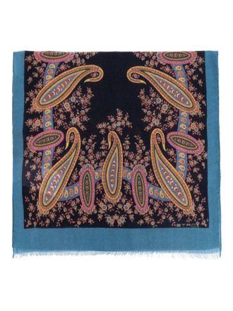 Etro paisley-pattern scarf - Black