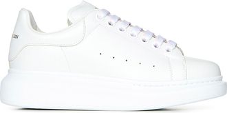 Alexander McQueen Womens Sneakers Oversize White Calf Leather Trainers