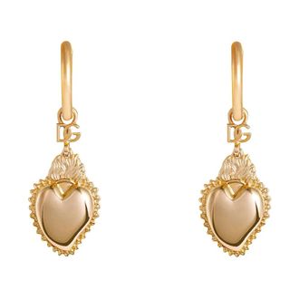 Dolce & Gabbana Accessoires, Dames, Geel, ONE Size, Hart Hanger