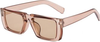 Generic Mens Small Frame Sunglasses Outdoor Sports Women Driver Sun Glasses(Orange)