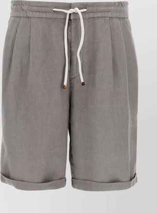 Brunello Cucinelli linen bermuda shorts