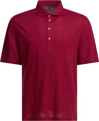 Brunello Cucinelli Polo Brunello Cucinelli In Jersey Di Lino E Cotone M&eacute;lange