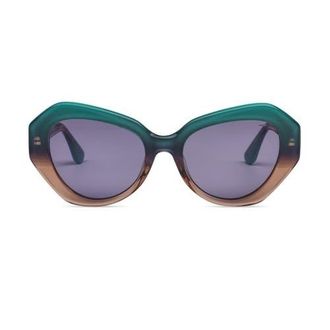 Italia Independent Chicca Sunglasses in Turquoise Pink Gradient at Nordstrom