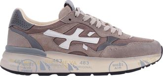 Premiata Mick0.1 Brown Suede Mesh Sneakers