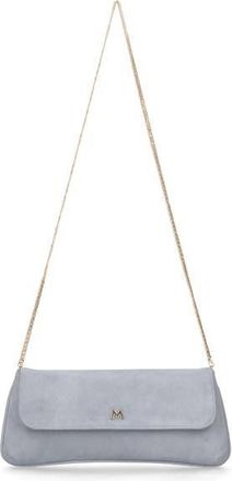 Ursula Mascar&oacute; Medium Leather Clutch With Cross Body Chain Strap in Sky Blue at Nordstrom