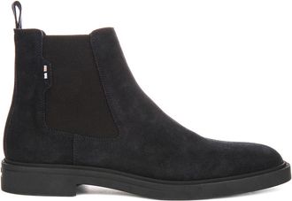 HUGO BOSS Chelsea Boots, male, Blue, 8 UK, Calev Cheb Ankle Boots