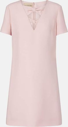 Valentino Crepe Couture bow-detail minidress