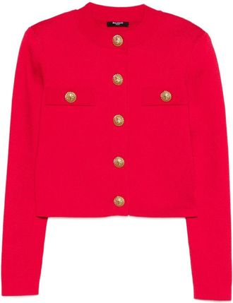 Balmain Womens Sweaters Fuchsia