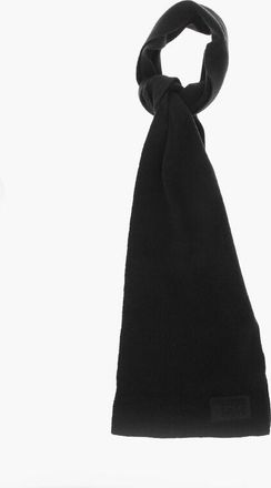 Dsquared2 Wool Scarf with Logo Patch size One Size