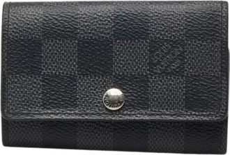 Louis Vuitton Pre-owned Damier Graphite Sleuteletui - Dames - Vintage Accessoires - Zwart - ONE Size - Leer - Vintage