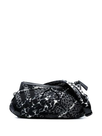Burberry 2000-2017 Floral Beat Check Nylon Foley hobo bag - women - Patent Leather/Nylon - One Size - Black