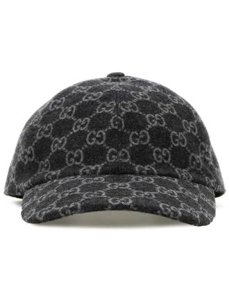 Gucci GG flannel baseball hat - 1060 BLACK