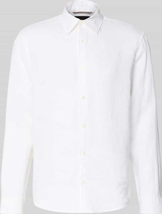 Jack & Jones Regular Fit Leinenhemd aus reinen Leinen Modell Lawrence in Weiss, Gr&ouml;&szlig;e XXL