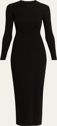 Aexae Long-Sleeve Knit Midi Dress